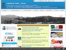 Tablet Screenshot of comune.fonte.tv.it